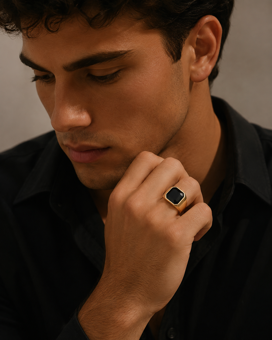 Onyx Signet Ring