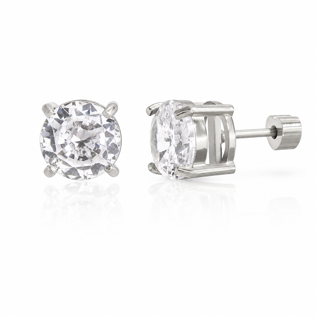 Solitaire Round Studs
