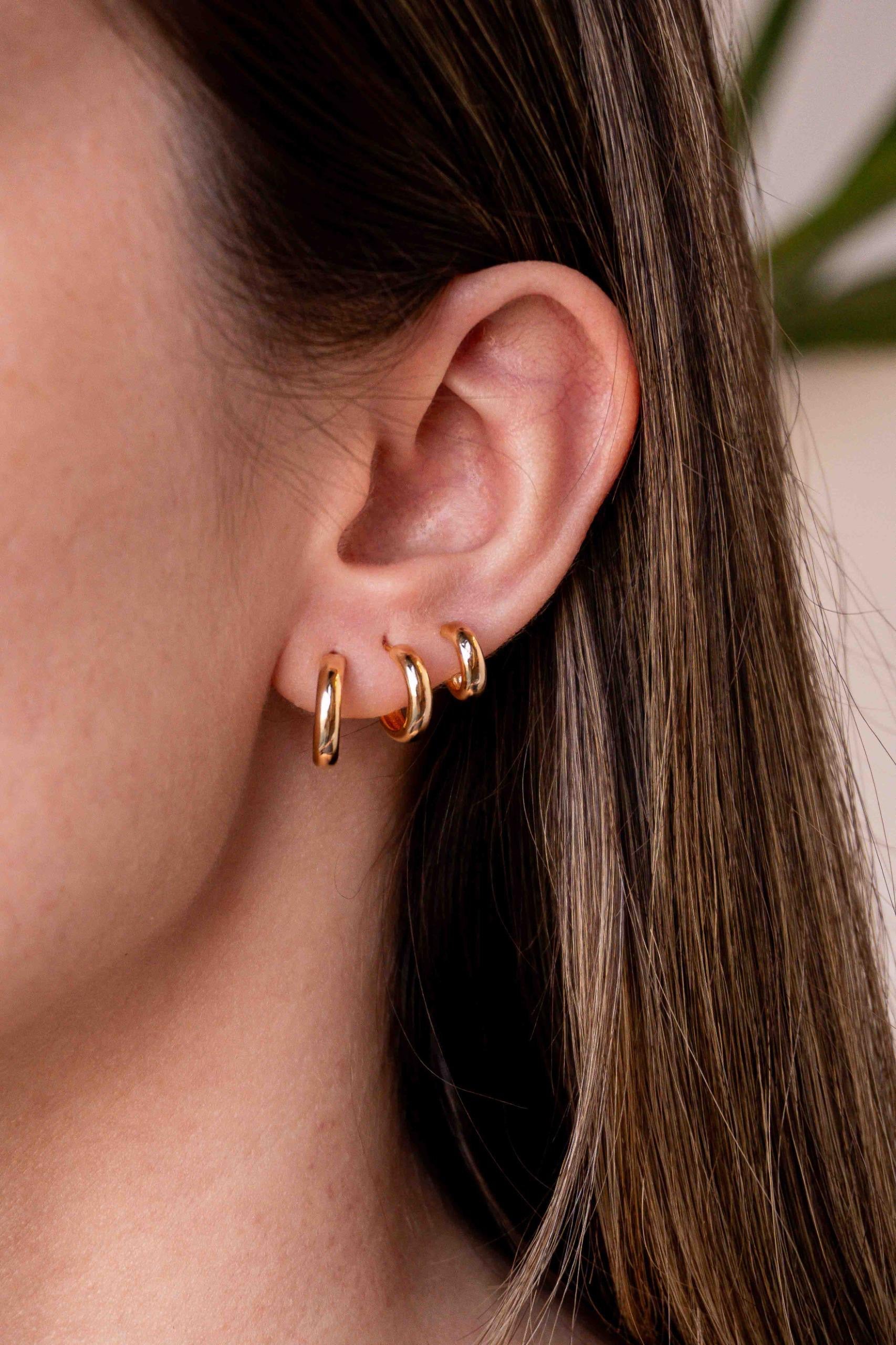 Golden Aura Hoops