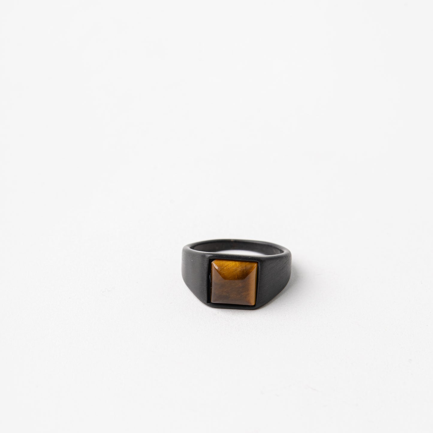 Square Tiger's Eye Ring