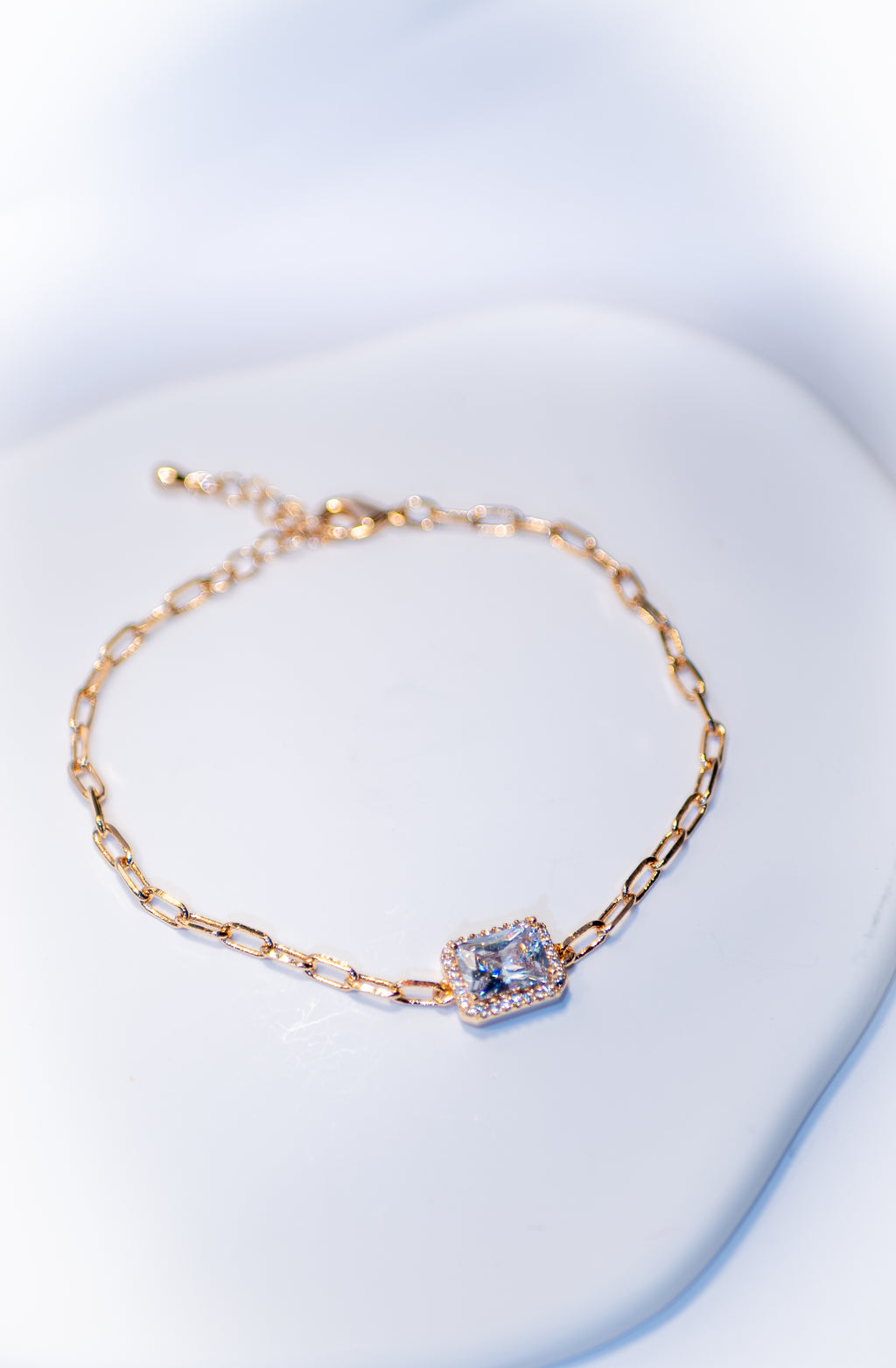 Gemstone Halo Bracelet