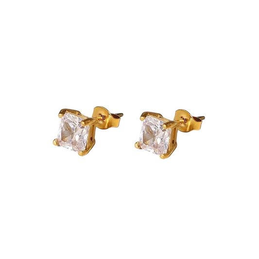Solitaire Radiant Studs