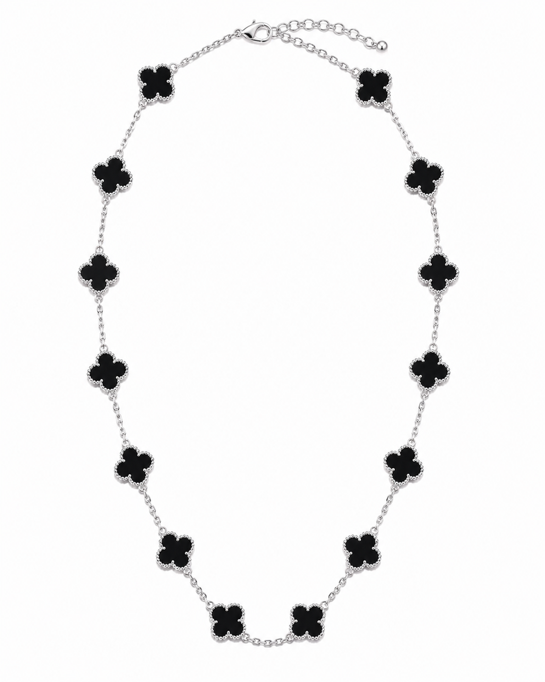 Midnight Clover Necklace