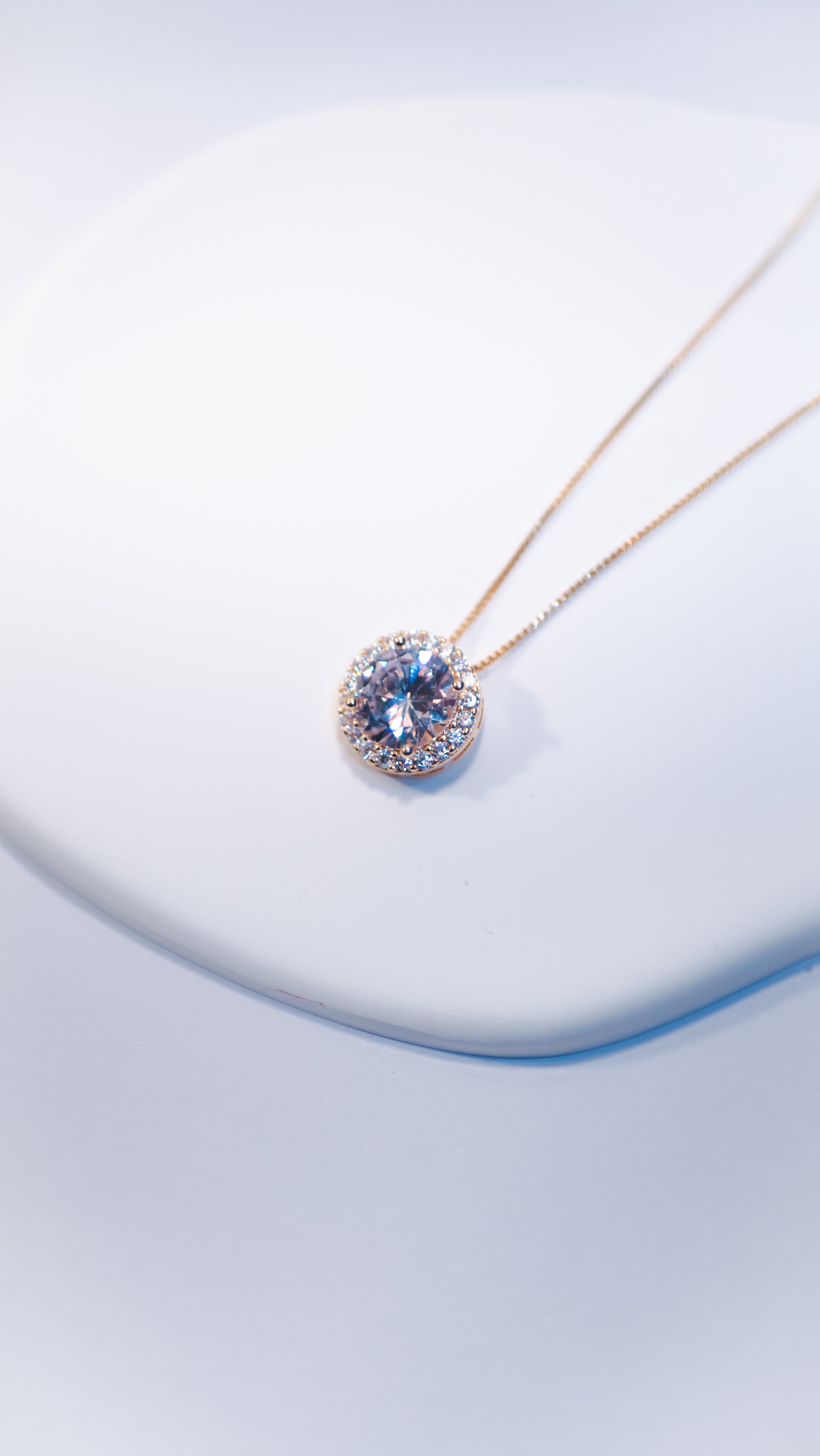 Lustre Halo Pendant Necklace