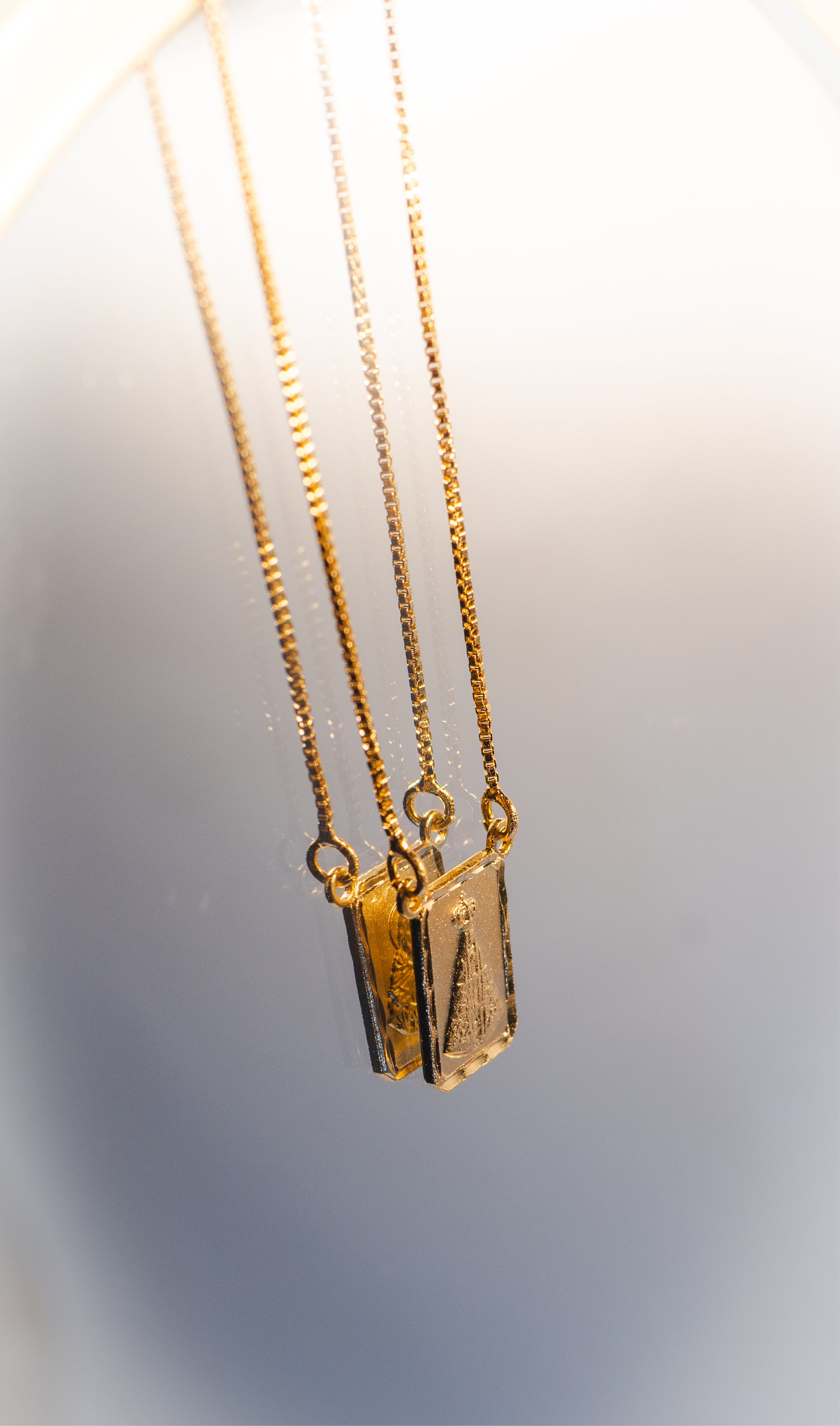 Golden Scapular Necklace