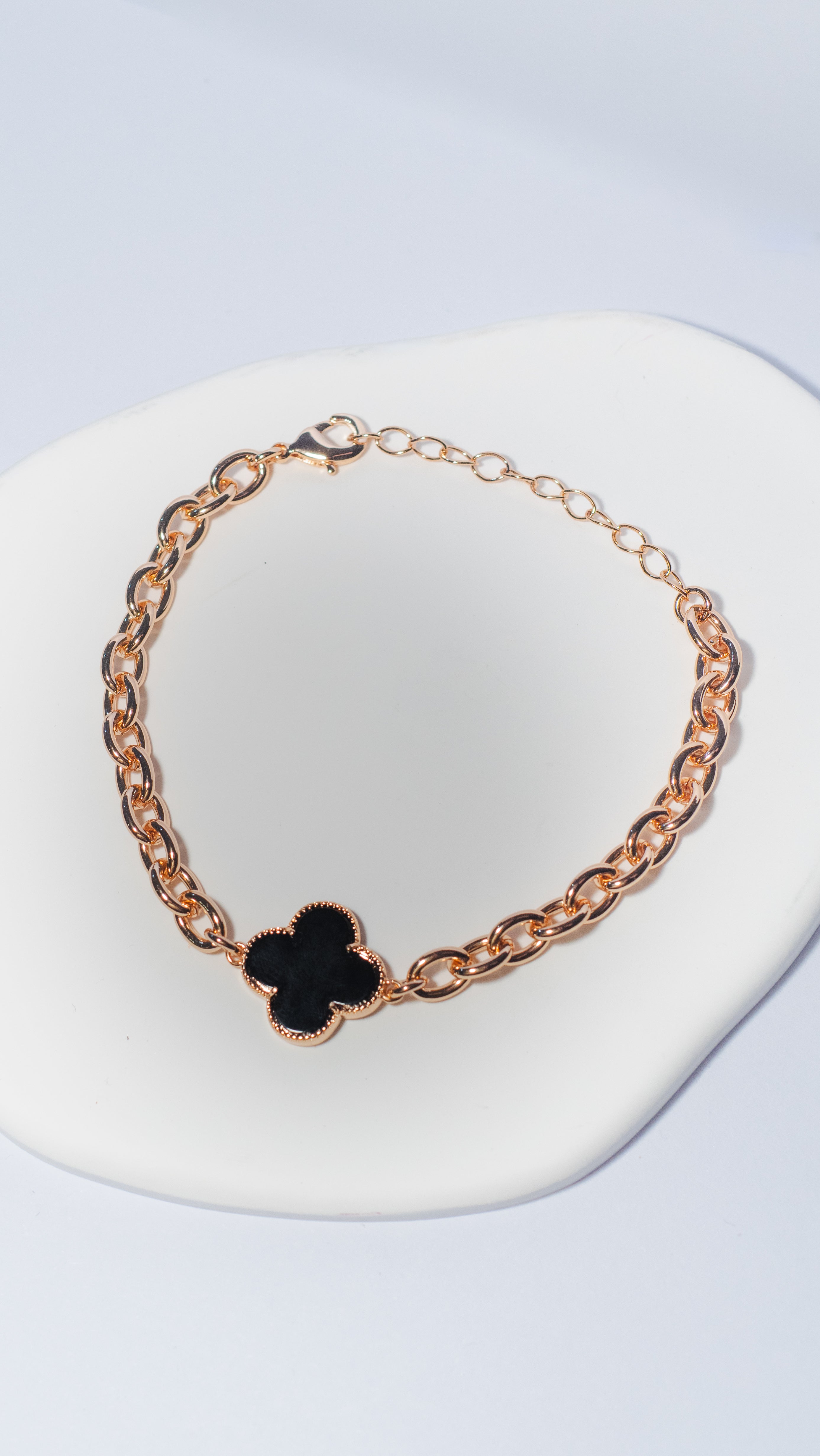 Noir Clover Bracelet