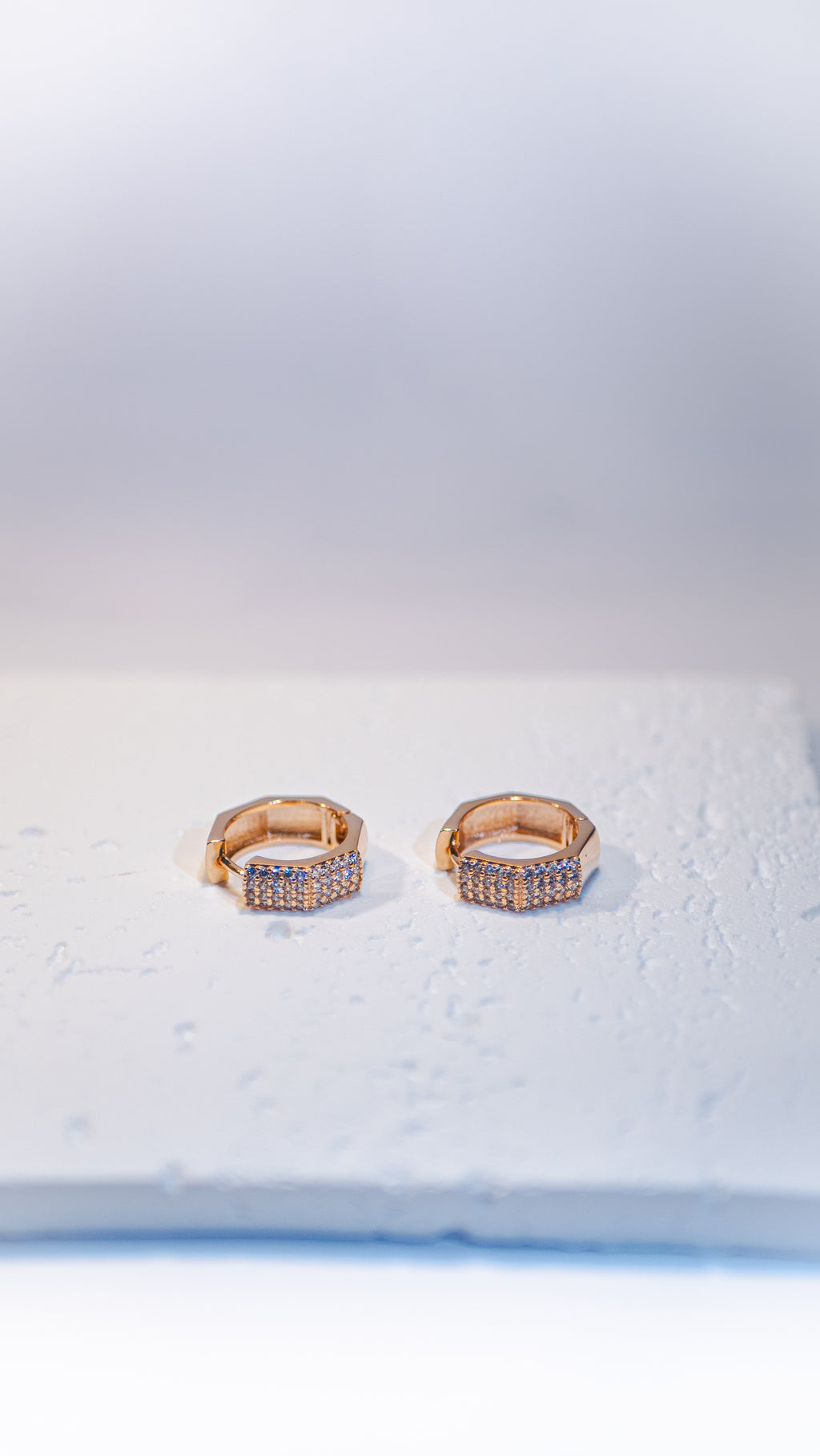 Radiance Pavé Huggies