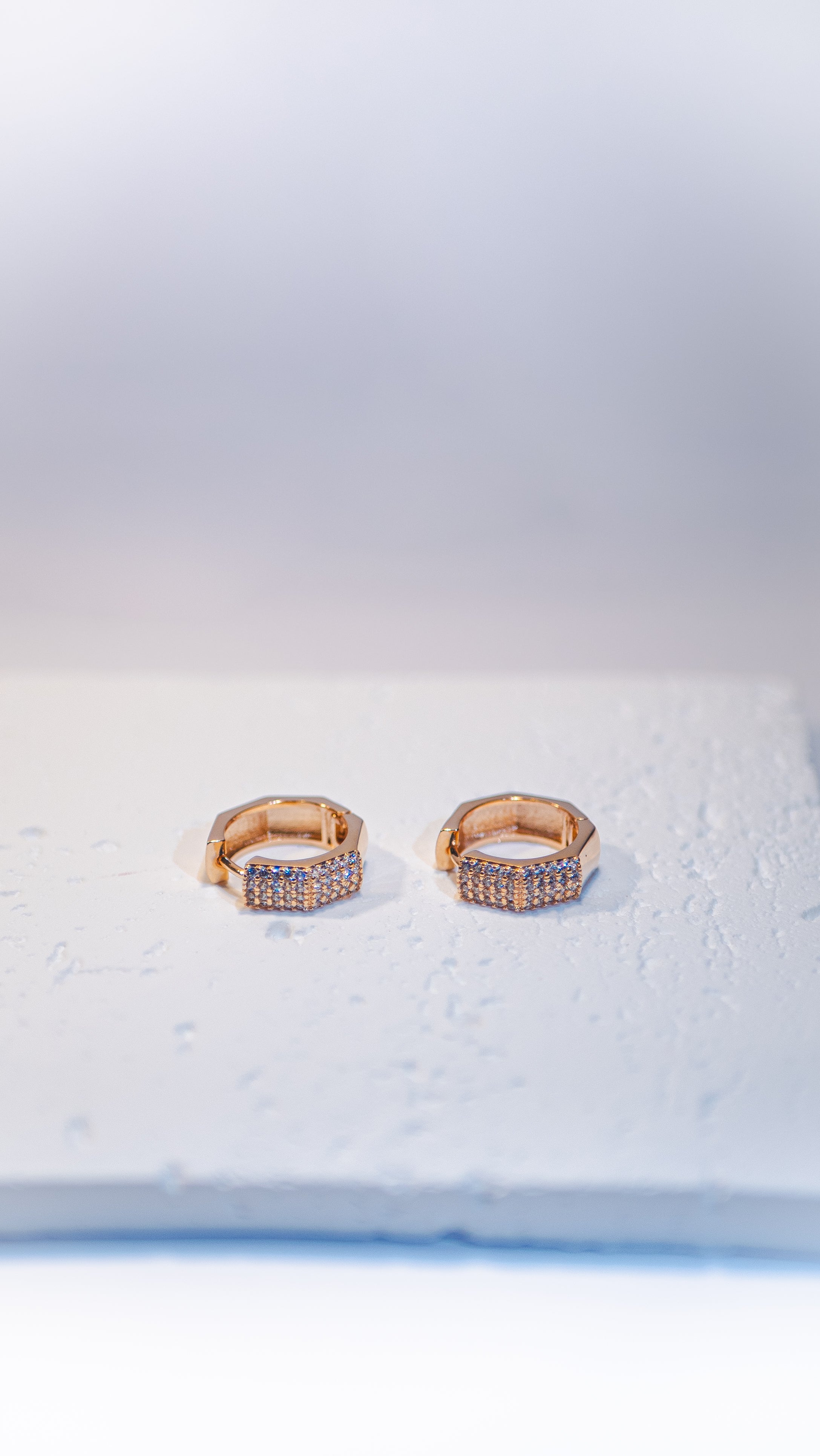 Radiance Pavé Huggies