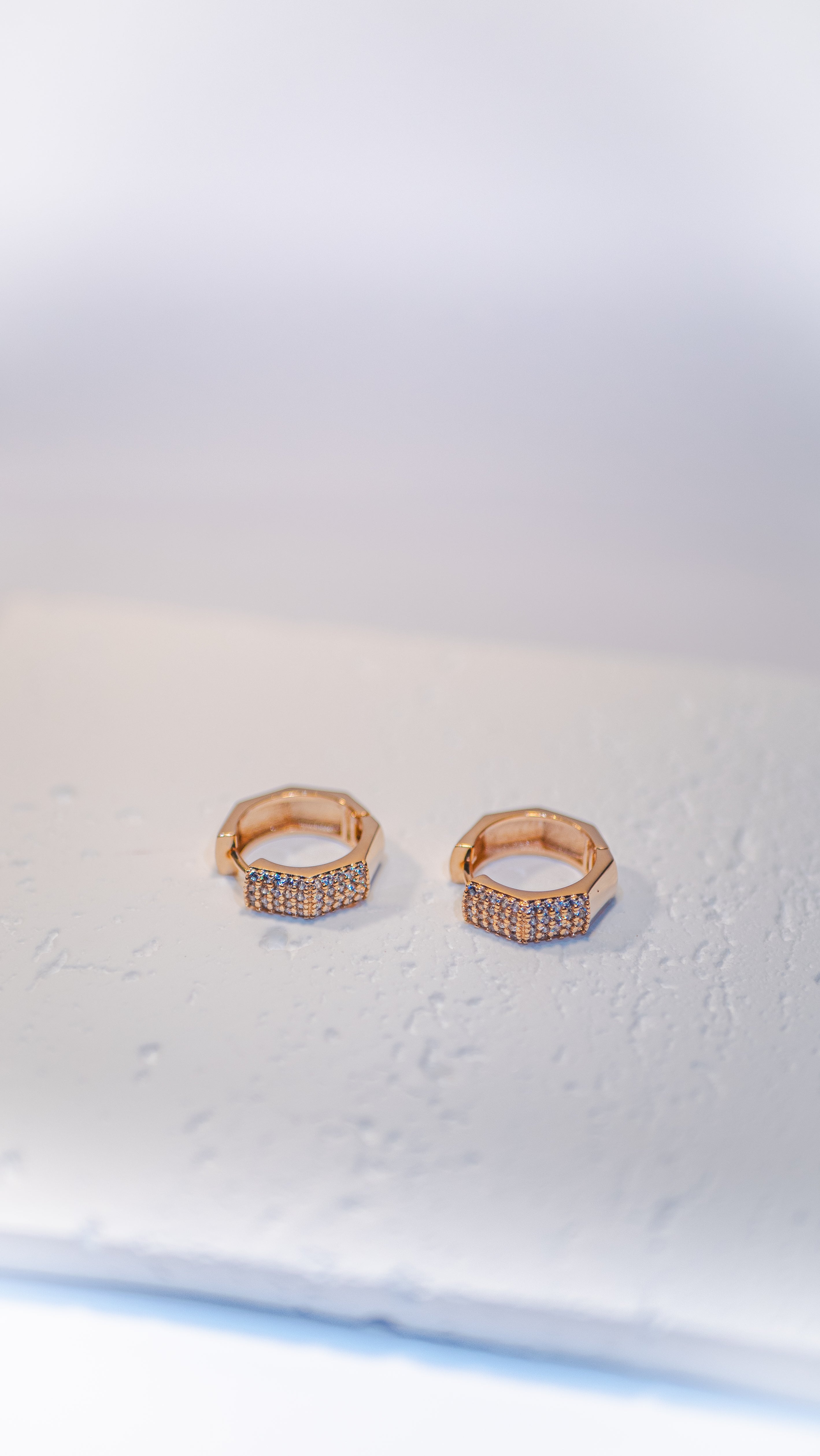 Radiance Pavé Huggies