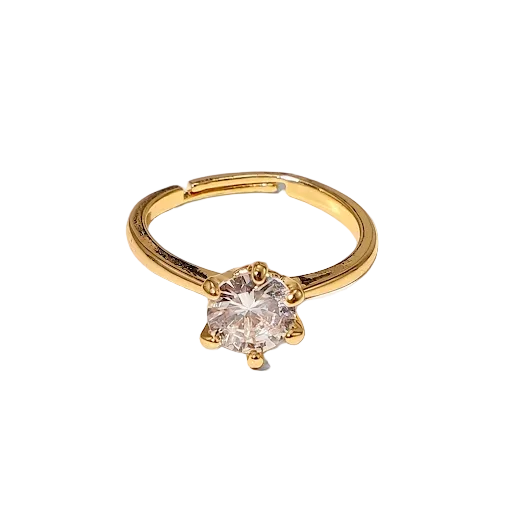 Solitaire Adjustable Ring