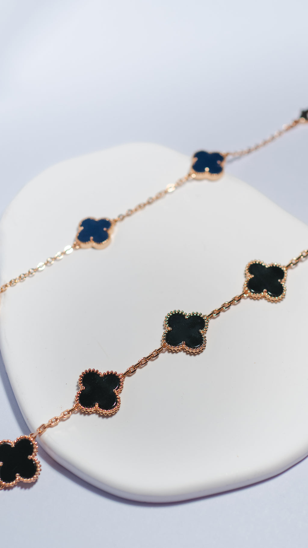Midnight Clover Bracelet