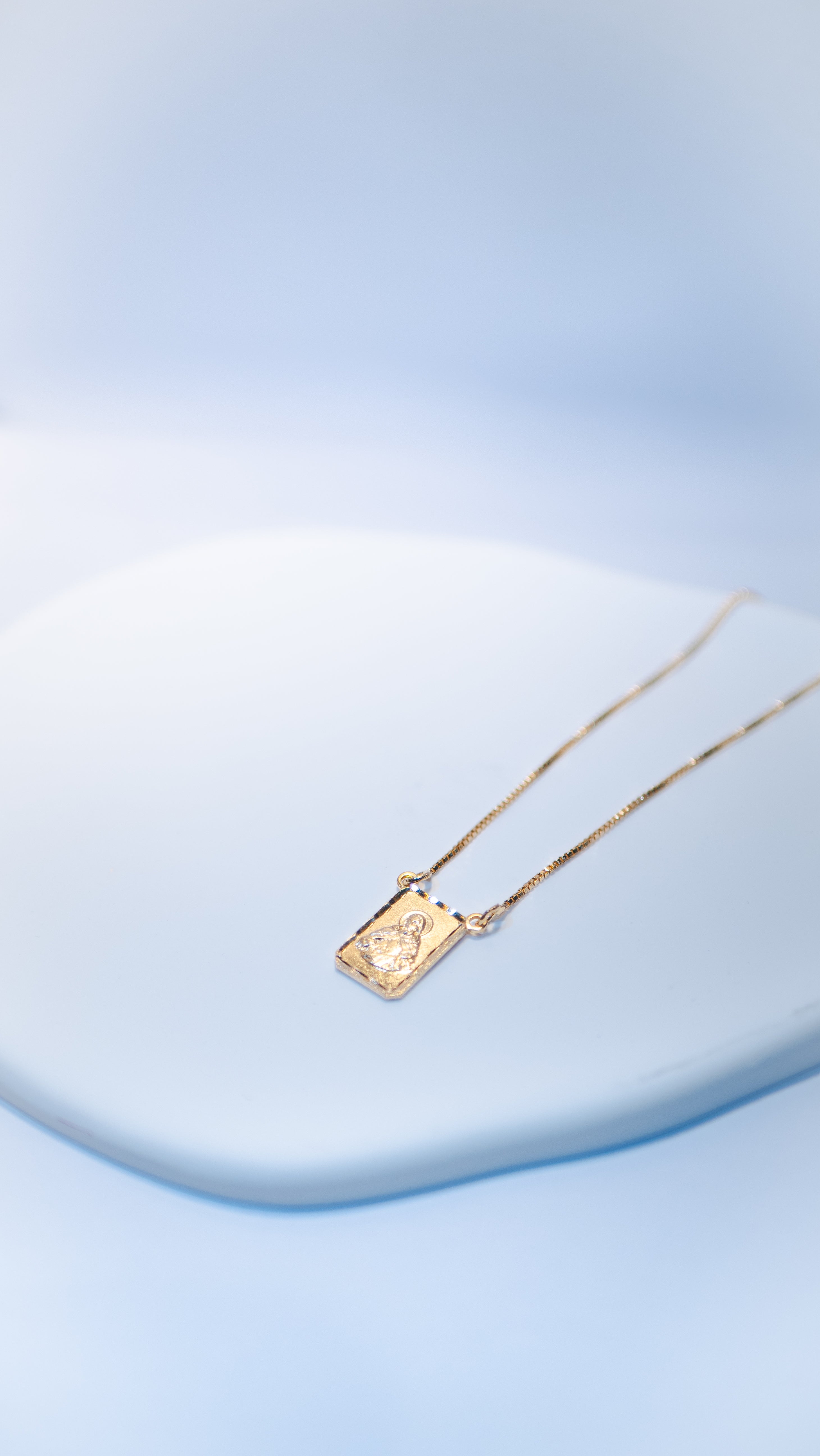 Golden Scapular Necklace