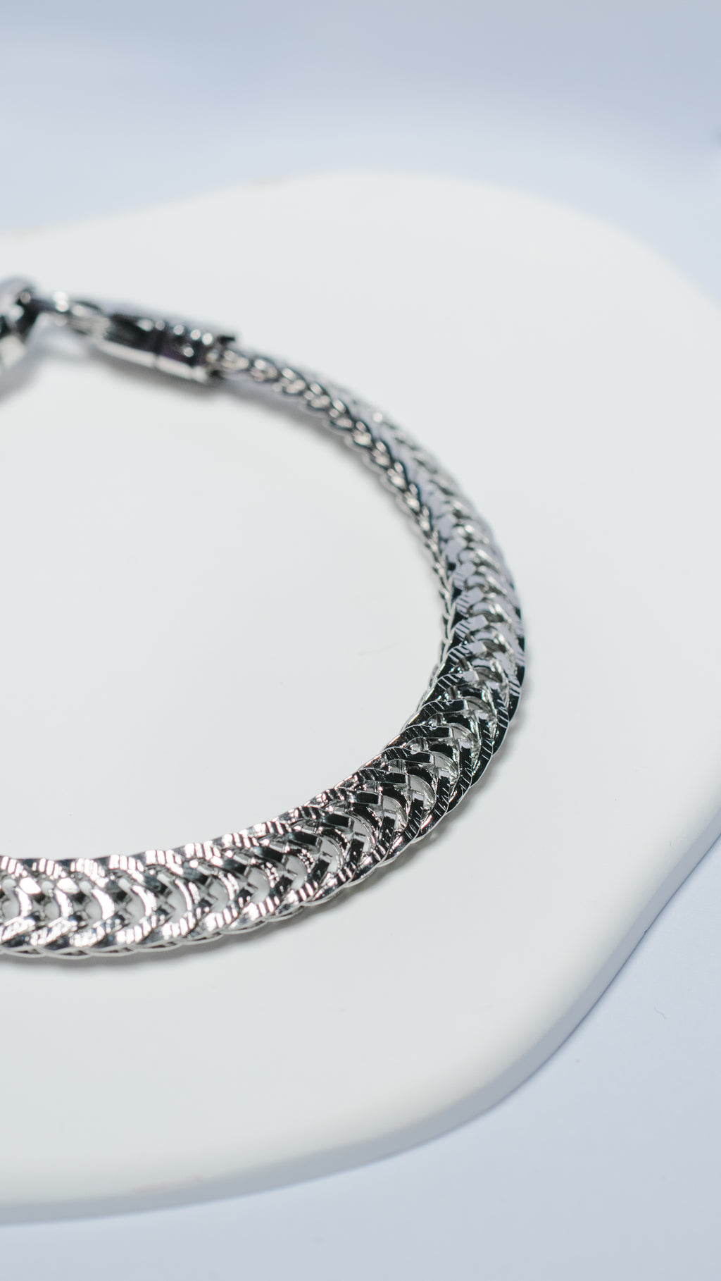 Braided Steel Strap Bracelet