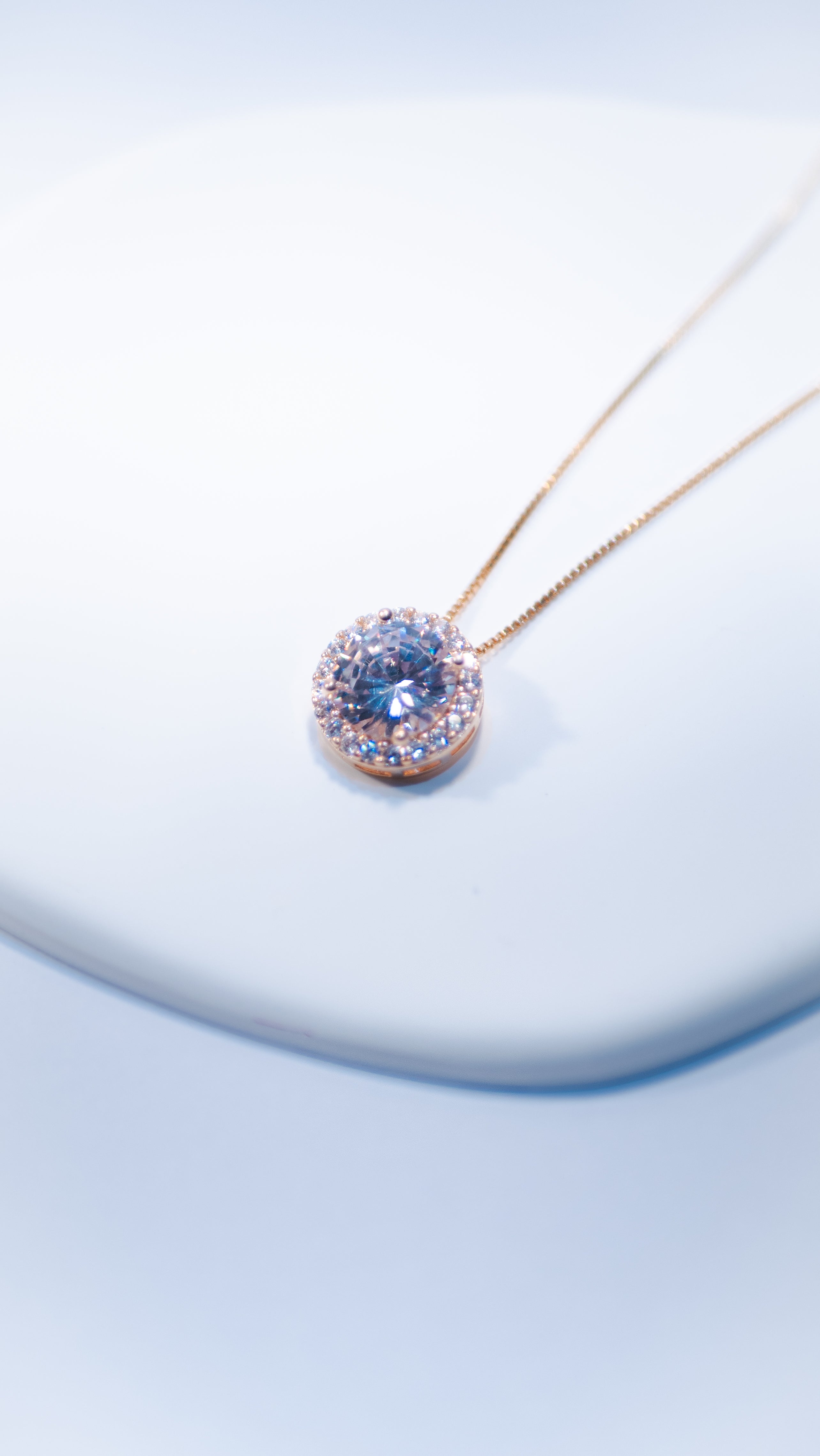 Lustre Halo Pendant Necklace