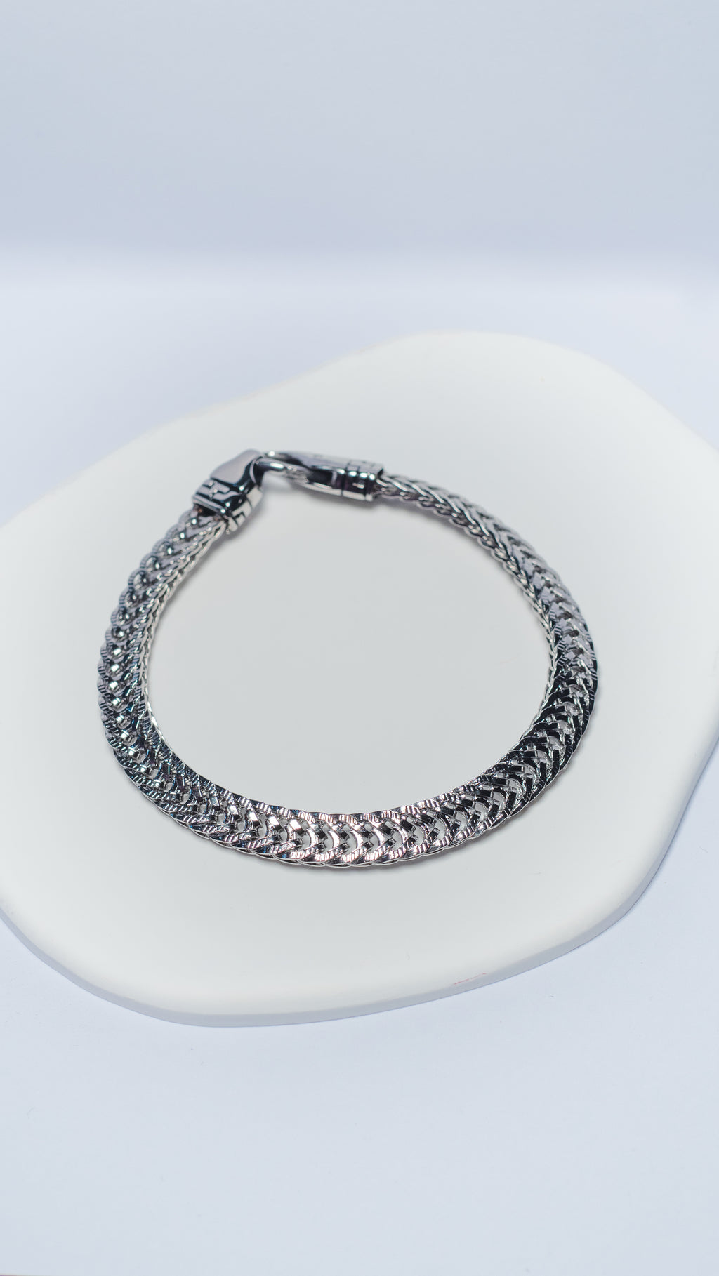 Braided Steel Strap Bracelet