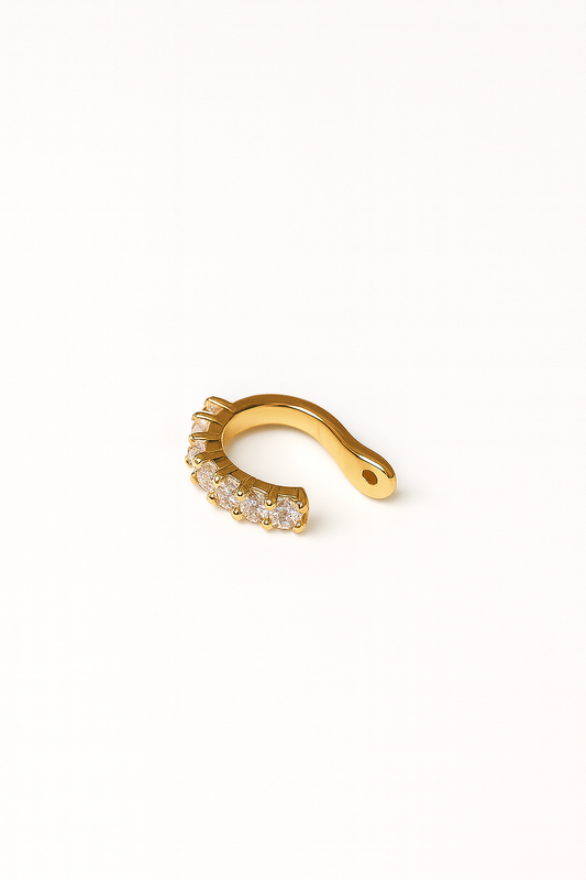 Gold Zirconia Ear Cuff