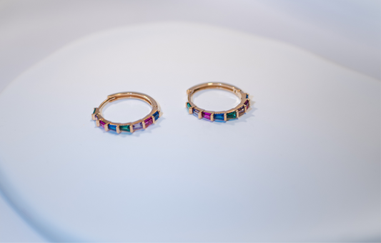 Prisma Huggie Hoops