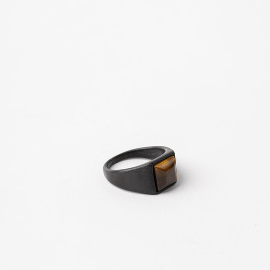 Square Tiger's Eye Ring