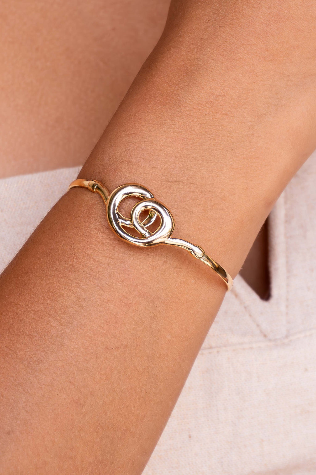 Sculpted Embrace Bracelet