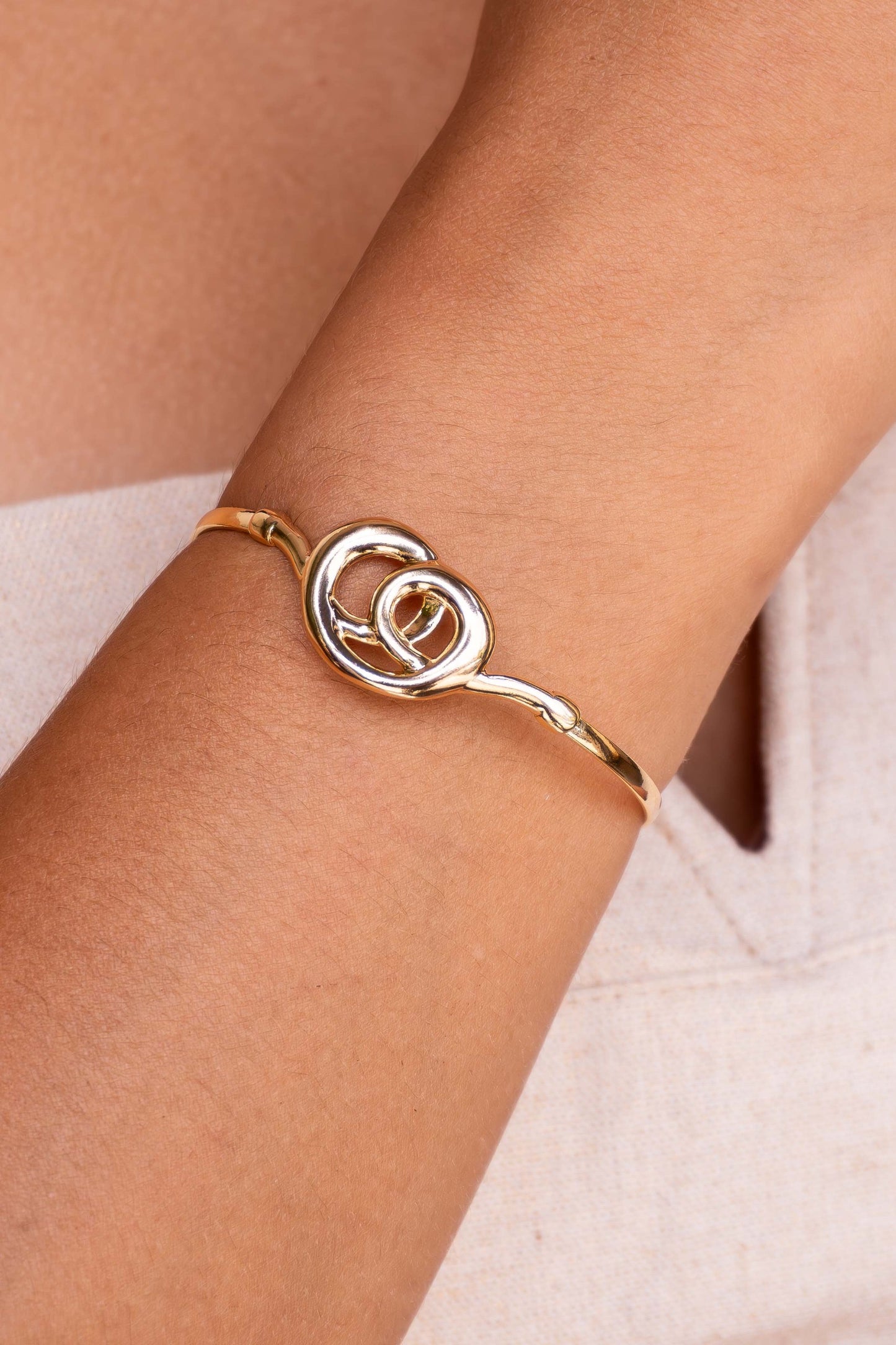 Sculpted Embrace Bracelet