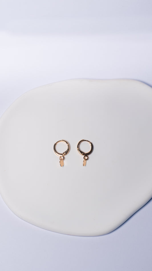 Luna Drop Mini Hoops