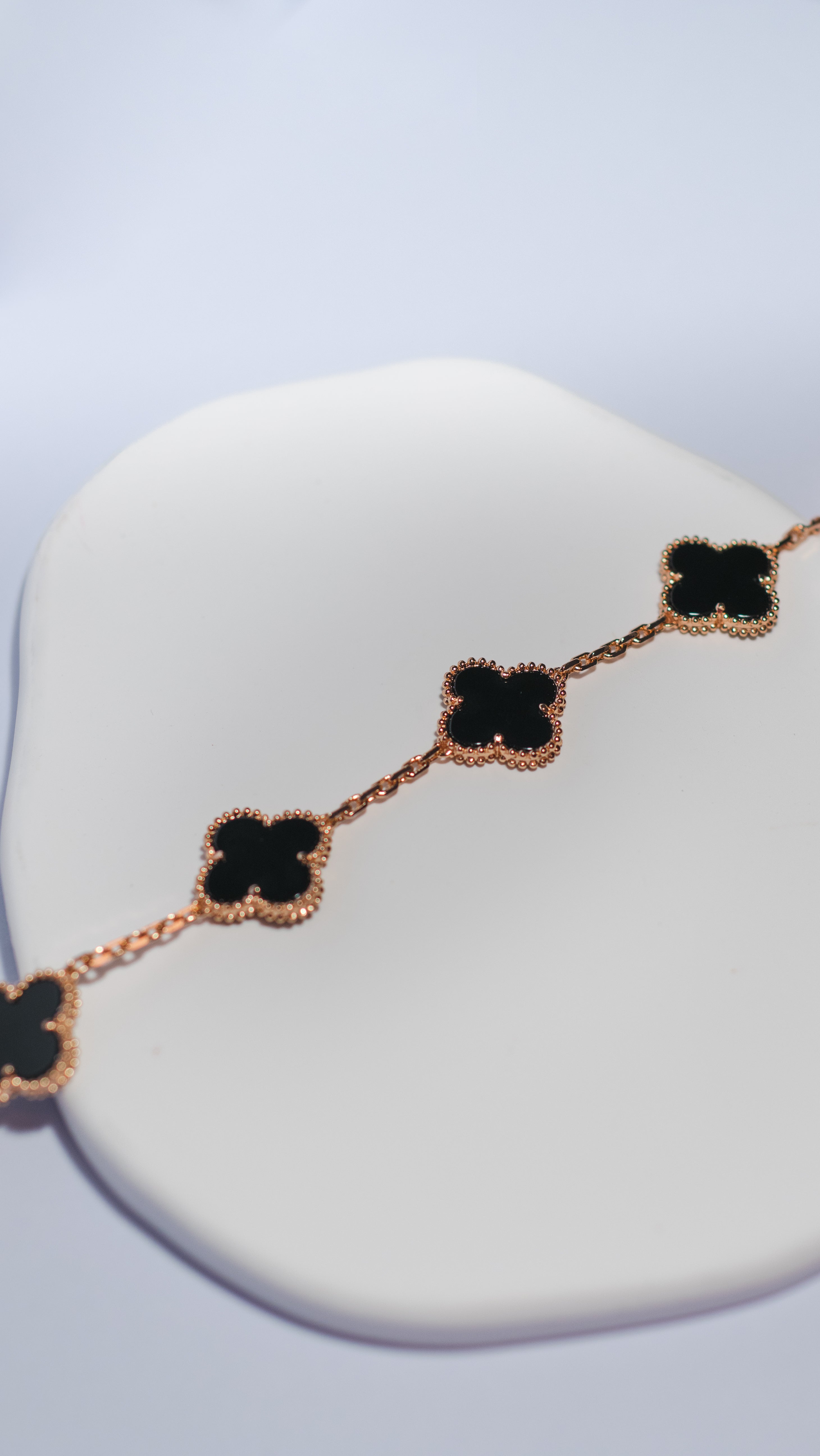 Midnight Clover Bracelet