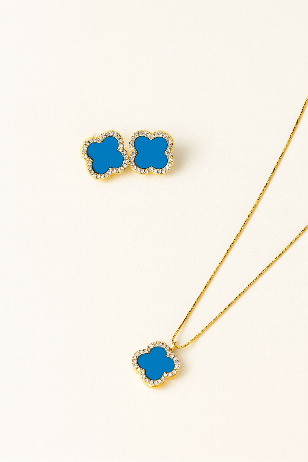 Celeste Clover Set – Zirconia Elegance