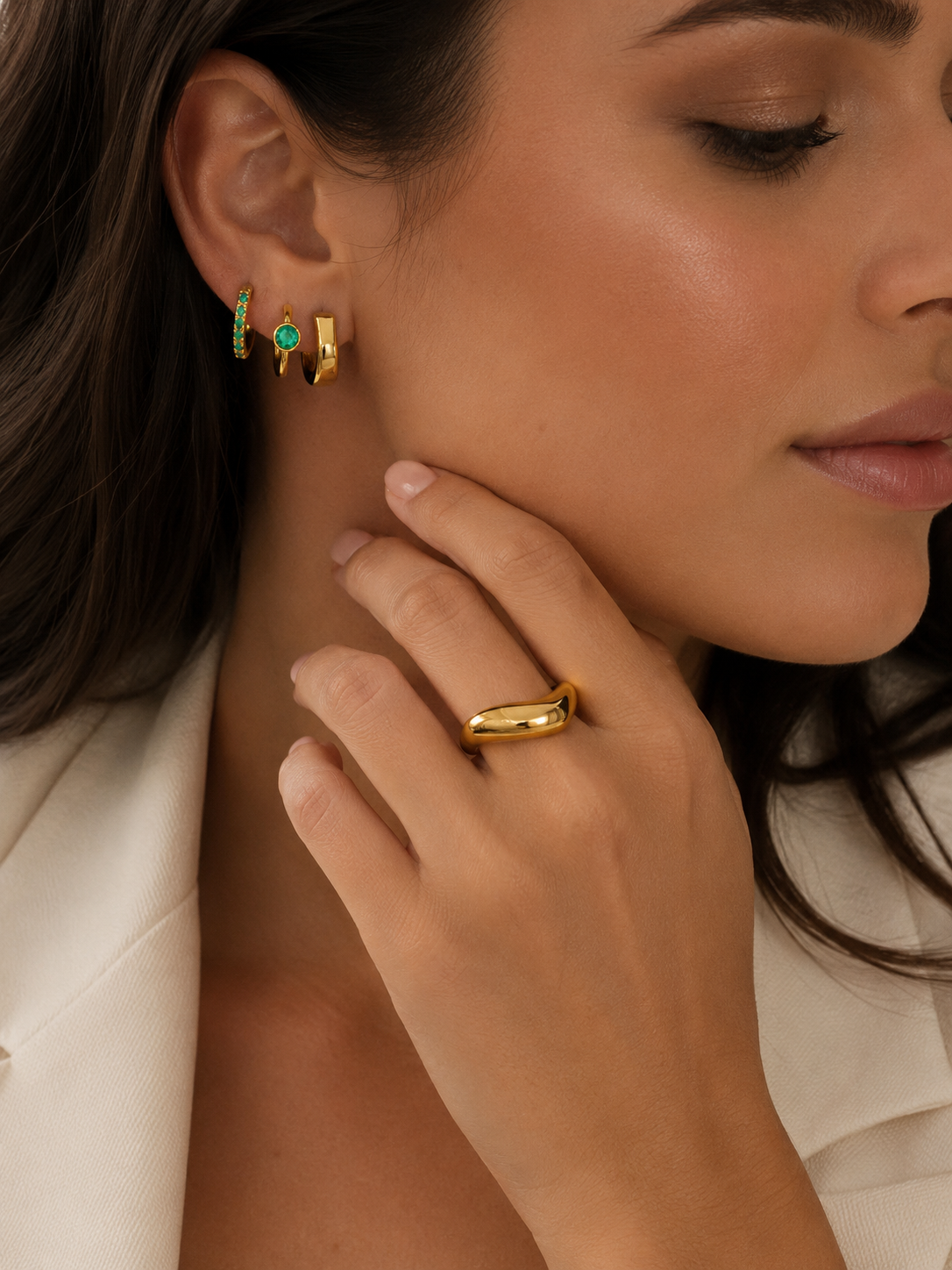 Wave Dome Ring