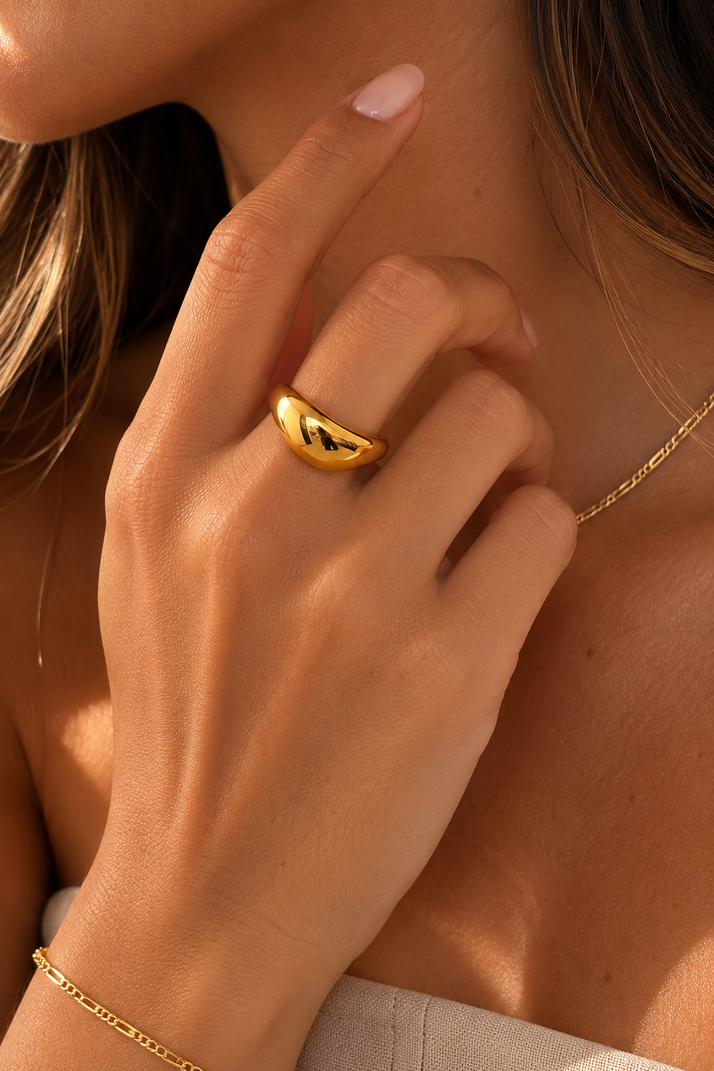 Wave Dome Ring