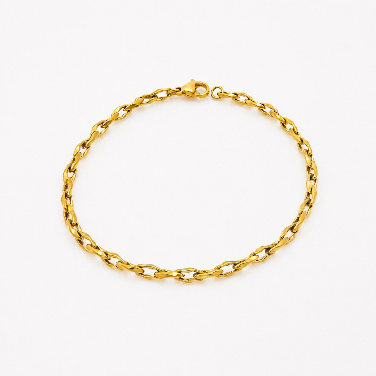 Twisted Wave Link Bracelet