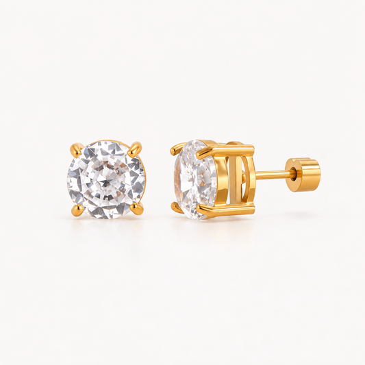 Solitaire Round Studs