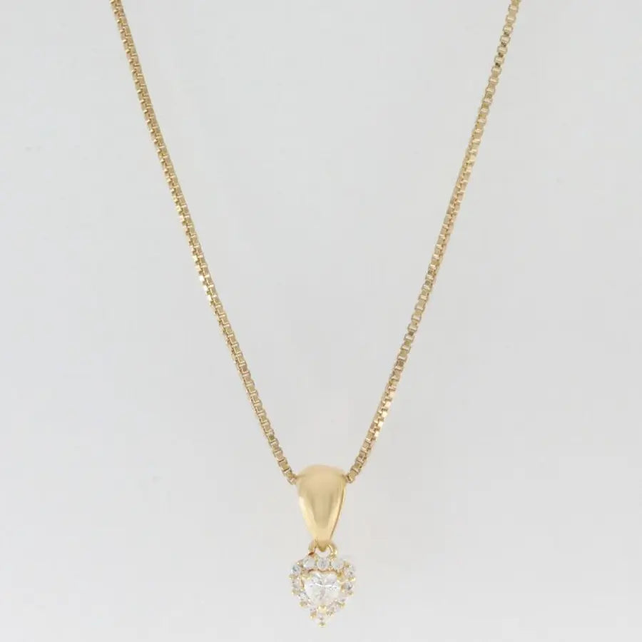 Luxe Heart Halo Necklace