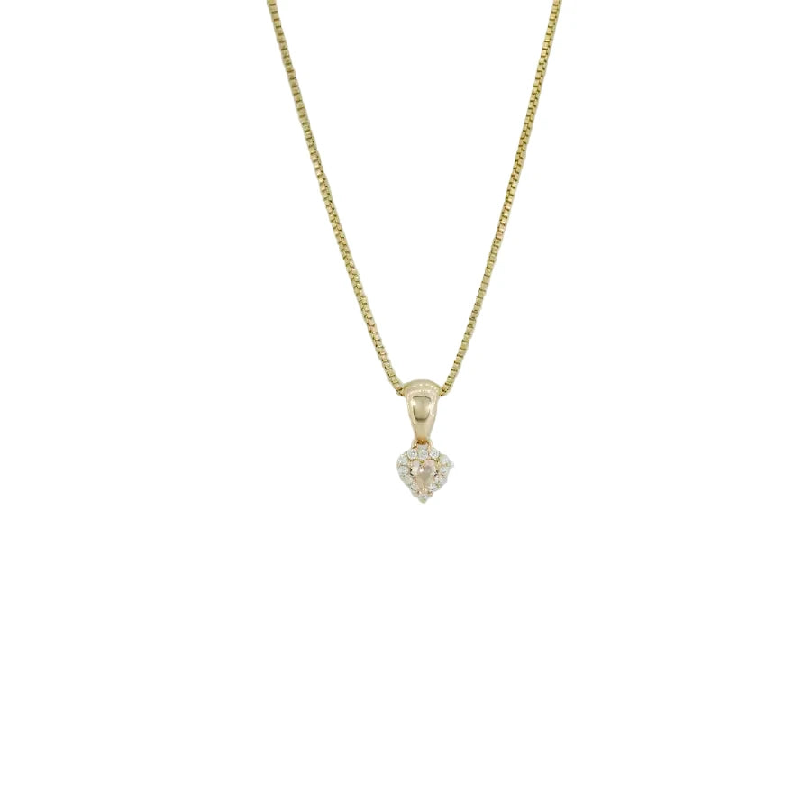 Luxe Heart Halo Necklace