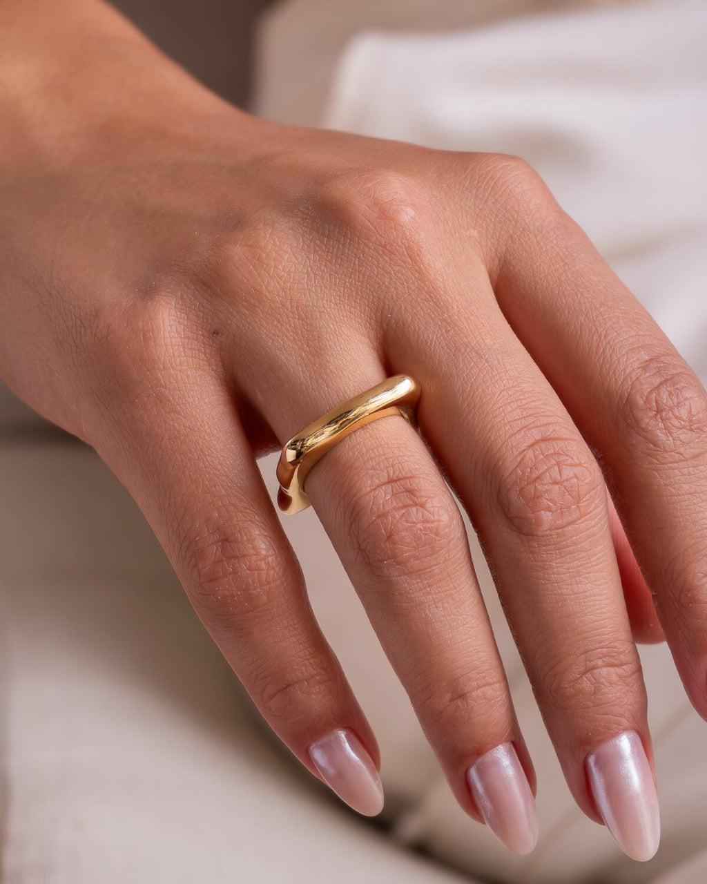 Square Wave Ring Adjustable