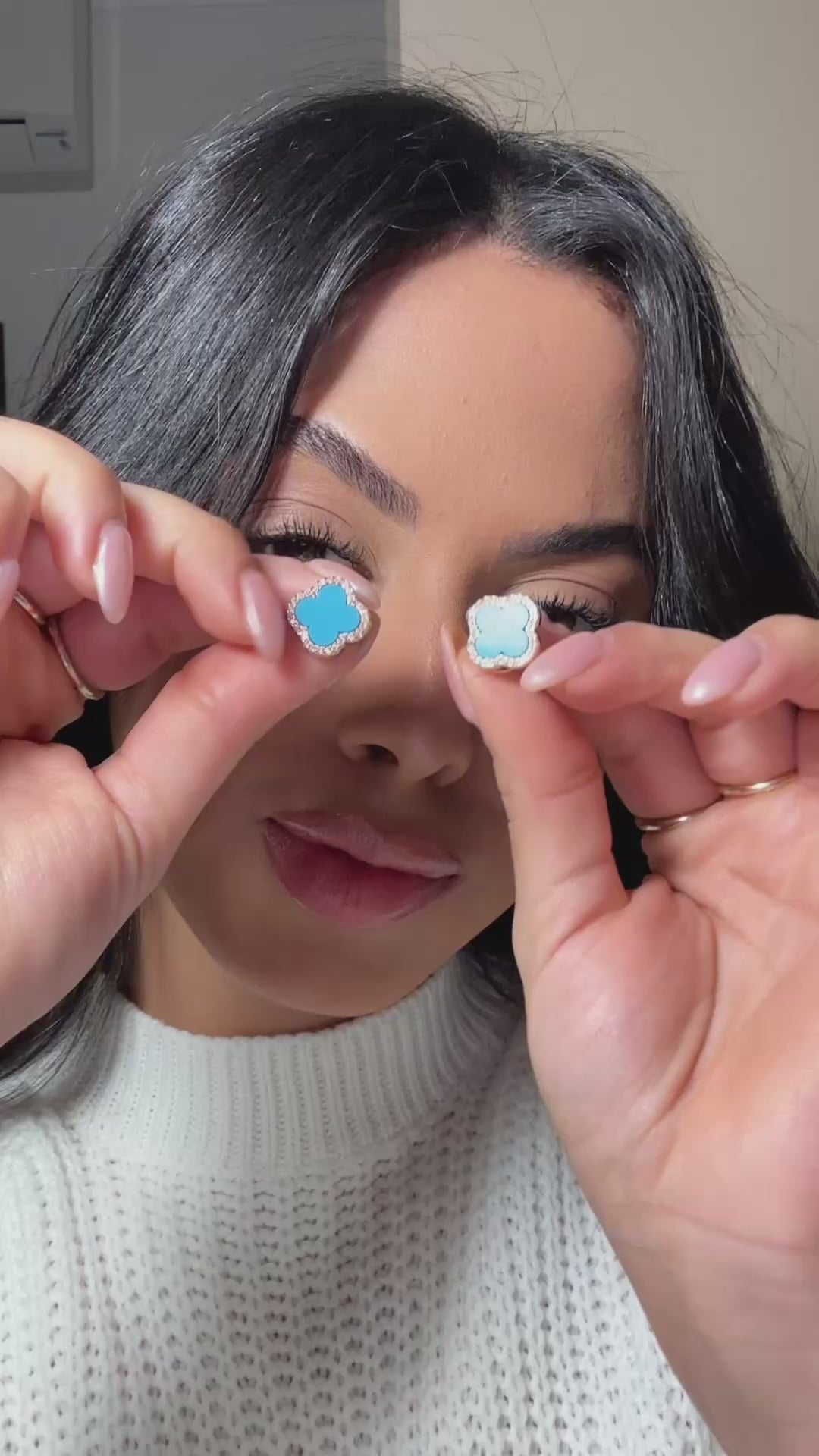 Celeste Clover Set – Zirconia Elegance